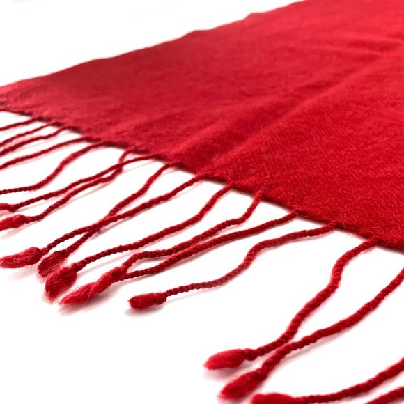 PASHMINA Wool Luxury Winter Scarf Shawl Evening Wrap with Tassels - Picture 5 of 7